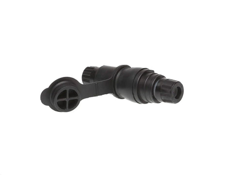 Watertite Locking Blade Plug For Wet Locations, Black Electrical Connector With 3 Wire And 4 Pole NEMA L16-30, 30 Amp, 480 Volt