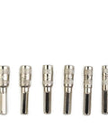 Six Point Hex Socket Kit With H4 Shank For Rusted Fasteners, 2.5mm To 5mm Metric Nut Driver arranged in size order