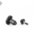 HobbyPlus CR18P Overdrive Helical Gear Set 24T And 12T For 1 18 Scale RC Crawlers, Arktos Upgrades, Furitek Compatible in black