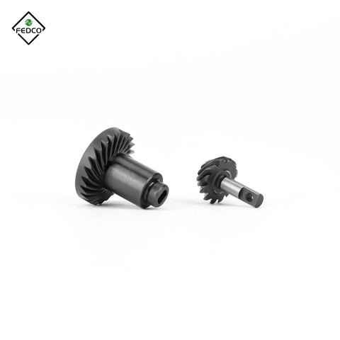 HobbyPlus CR18P Overdrive Helical Gear Set 24T And 12T For 1 18 Scale RC Crawlers, Arktos Upgrades, Furitek Compatible in black