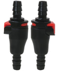 Professional 2-Pack Hydration System Quick Disconnect Adapters for One Quarter Inch Tubing and Leak Free Connections