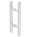16 Inch Sliding Glass Shower Door Handle Back To Back Pull In SUS304 Stainless Steel Brushed Nickel Finish Compatible With Glass Thickness 0.12 To 0.6 Inch 200 Millimeter Hole Spacing Replacement Hardware For Shower Enclosures