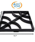 Reusable Concrete Paving Molds For Garden Paths And Walkways DIY Stepping Stone Maker for patios, 15.7x15.7 inch plastic mold
