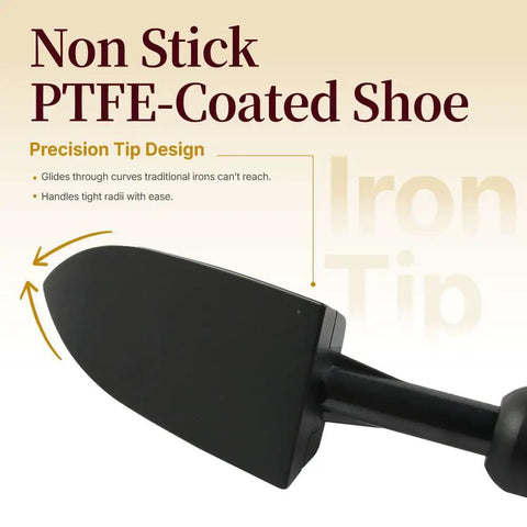 Edge Banding Iron With Digital Temperature Display For Precise Veneer Sealing Adjustable Heat Tool PTFE-Coated Shoe