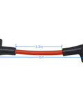 4 Pack 6 Inch Spark Plug Wires For OMC Johnson Evinrude Outboard Motors V4 To V6 10 To 235 HP Ignition Coil Wires shown in red and black
