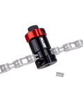 Close-up of Mini Bike Chain Cutter Tool for Quick Pin Removal and Link Breaking, featuring lightweight aluminum alloy body on chain