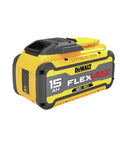 Beefy 15.0Ah FlexVolt Battery For 20V 60V 120V Tools, 3 LED Fuel Gauge, Cold Weather Ready, Pro-Grade, yellow-black design
