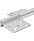Close-up of Set Of Four Heavy Duty 304 Stainless Steel Door Hinges In Brushed Silver Finish For Smooth Quiet Operation