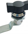 Quarter Turn Cam Lock For Mailboxes And Cabinets, Zinc Alloy Head Wing Type, Non Key Retaining, Reversible Stop Cam