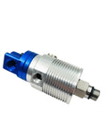 High Speed Rotary Union 5/8-18UNF Thread Model 1109-010-165 Durable Joint For Hydraulic And Pneumatic Systems Easy Install Reduces Downtime And Boosts Equipment Efficiency. close-up of blue and silver metal rotary union with threaded ports