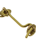 Solid Brass Barn Door Lock Set 3 Inch Privacy Hook And Eye Latch 2 Pack Gold Finish For Cabin Doors Bathrooms And Wooden Fences Easy Mount Hardware Included