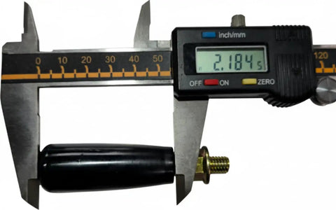 Heavy Duty Swivel Handwheel And Trailer Jack Handle Replacement With M8x1.25 Threads, showing measurement of 2.18 inches.