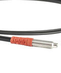 Diffuse Reflective Digital Fiber Optic Sensor Cable for Rail Power Systems Monitoring, 1m TPV with copper wire, FRS 610 M6 compatible.