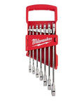 7 Piece Ratcheting SAE Wrench Set in Tough Polycarbonate Case delivers smooth mechanical action, versatile open end sizes