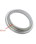 Lightweight 8 Piece Threaded Bicycle Headset Set For Front Fork Cups 1 Inch 24 TPI Fits Most Bikes Silver Durable Iron Construction