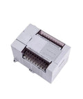 LX3V Series 24 IO PLC Module LX3V-1212MT-A with connections, shown from top angle, for industrial automation.