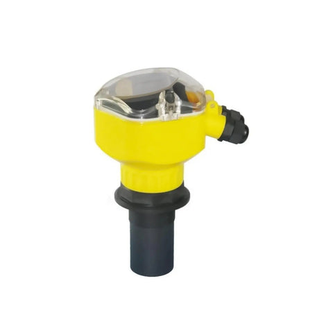 Front view of Ultrasonic Liquid Flow Meter for Open Channel and River Water, non-contact flow sensor with clear display