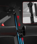 Close-up of adjustable mechanisms on Adjustable Weight Bench For Home Gym Indoor And Outdoor Use Durable Steel Construction.