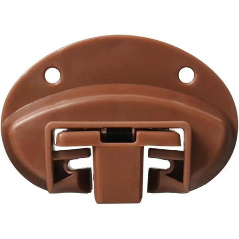 Brown plastic guide component from Undermount Drawer Slides Replacement Kit With Rollers 10 Pairs Plastic Guides For Dresser And Nightstand Drawers Easy Install Smooth Glide Stopper Caps Included Budget Friendly Upgrade