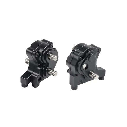 Beefed Up Front Planetary Gearbox Transfer Case Drive Shaft Skid Plate Set for 1 to 10 RC Rock Crawler SCX10 II 90046, aluminum kit