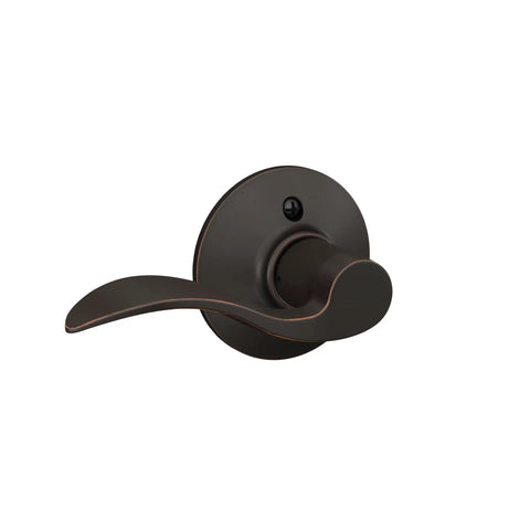 Accent Door Lever For Hall And Closet Passage Lock In Aged Bronze With No Fuss Easy Install Non Locking Door Handle With Self Aligning Screws