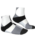 Black And White Checkerboard Straight Tube Socks Crafted From Buttery Soft Polyester For Elite Breathability And Quick Dry Comfort A Dead Set Classic For The Daily Grind Or Weekend Chill Sessions, featuring bold black and white pattern.