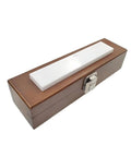 175 Millimeter Ceramic Gauge Block Dead Nuts On Precision Calibration For Micrometers And Calipers Built Tough For Router And Table Saw Shop Tools in wooden case.