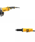 9 Inch Angle Grinder No Lock With 6500 RPM 4.7 HP Motor Dust Ejection System Overload Protection 3 Position Side Handle