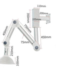 360 Degree Rotating Lab Fume Hood With Adjustable Pivots And Flexible Fume Extractor Arm System dimensions and design
