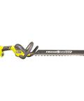Badass 18 Volt Cordless Hedge Trimmer Rocking Long Dual Steel Blades For Quick Yard Cleanup And Precision Bush Snipping Outdoor Power Tool Body Only Set with sleek design and 55cm blade.
