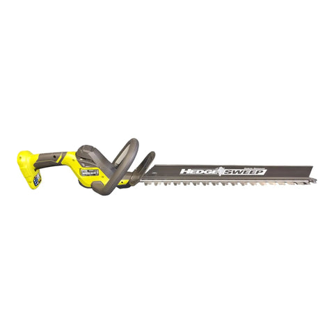 Badass 18 Volt Cordless Hedge Trimmer Rocking Long Dual Steel Blades For Quick Yard Cleanup And Precision Bush Snipping Outdoor Power Tool Body Only Set with sleek design and 55cm blade.