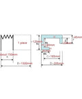 Blueprint of Flexible Milling Machine Guard Dust Cover Shield With PVC Plate For Oil Water Dust Protection Keeps Your Slideways