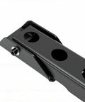 Heavy Duty Rear Door Hinge Set For Jeep Wrangler Jk And Jku 2007 To 2018 Reinforced Steel hinge detail with matte black finish.