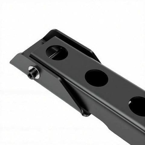 Heavy Duty Rear Door Hinge Set For Jeep Wrangler Jk And Jku 2007 To 2018 Reinforced Steel hinge detail with matte black finish.