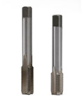Close-up of Nine Sixteenth Inch HSS Tap Set For Bicycle Crank Repair Left And Right Threaded Taps 20 TPI Durable High Speed Steel