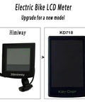 Comparison of Himiway and Ride-Ready Ebike LCD Display Meter KD718 Waterproof Bike Computer for 36V 48V E-Bike Conversion Kit