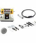 Pro Grade Jewelry Polishing And Grinding Machine Bench Lathe For Lapidary And DIY Jewelry Making 110V Mini Table Saw Polisher Buffer shown