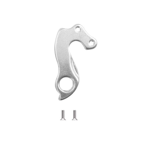 Rear Derailleur Hanger 96 CNC Aluminum 6061 2 Pack With Bolts For Mountain And Road Bikes Silver Anodized Finish Durable Shift Alignment