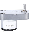 Fafeicy DC Speed Reduction Gear Motor For Electric Valves And Industrial Equipment Repair Micro Inspected Design angled view showing metal casing and output shaft.