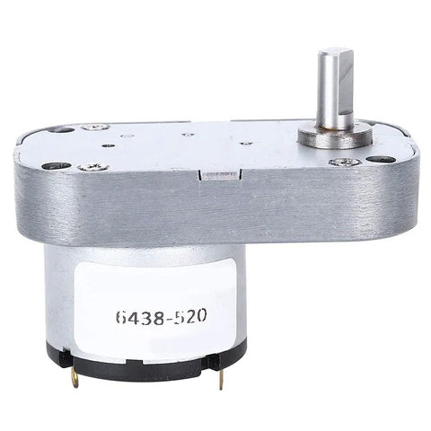 Fafeicy DC Speed Reduction Gear Motor For Electric Valves And Industrial Equipment Repair Micro Inspected Design angled view showing metal casing and output shaft.