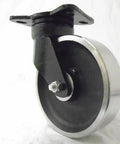 Heavy Duty 8 Inch Kingpinless Forged Swivel Casters With Drop Forged Steel Wheels And Roller Bearings 3000 Lb Capacity Swivel Rigid, single swivel caster image