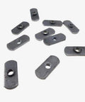 10 Pack 5 16 18 Thread Spot Weld Nuts Double Tab Floating Retainers solid metal fasteners for heavy duty garage builds and forklift jobs.