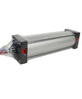 Heavy Duty Aluminum Alloy Pneumatic Air Cylinder 4 Inch Bore, 12 Inch Magnetic Stroke, Double Acting, Single Rod, Standard SC 100X50