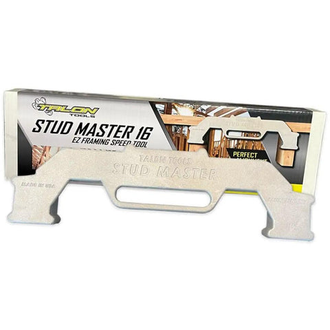 On-Center Stud Layout Tool for Framing, Inch Spacing Precision Wall Stud Framing Tool, Made in USA, product packaging