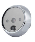 No-Nonsense Digital Door Peephole Viewer and Video Doorbell With 3MP Camera, 90 Degree Wide Angle, IR Night Vision, silver round design