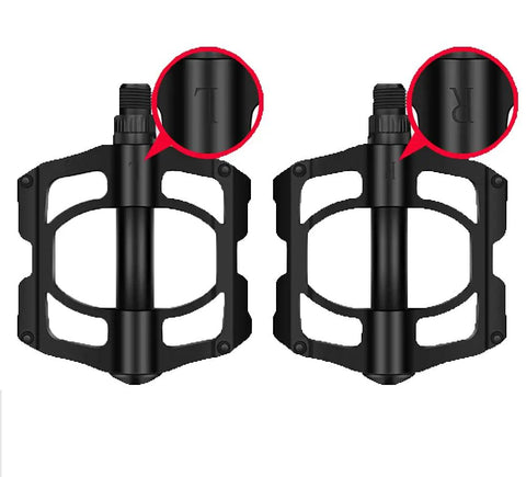 Mountain Bike Pedals For MTB And BMX 9 Sixteenth Inch Spindle Lightweight Aluminum Alloy Grippy Non Slip Surface With Twelve Anti Slip Pins