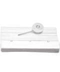 Frameless Shower Door Top Roller Bracket With Three Quarter Inch Bearing Roller Aluminum Frame For Quarter Inch Glass Panels Chrome Plated Finish Delivers A Smooth Sliding Motion And Easy Adjustments For Tough As Nails Shower Enclosures, top view