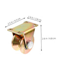 Heavy Duty Sliding Door Pulley Rollers With Track Wheel System For Quiet Smooth Operation And Easy Install In Warehouses And Industrial Settings Built To Last From High Wear Resistant Materials, showing dimensions of pulley roller.