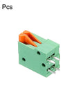 KF141V 2 Pin Spring Terminal Block Connector for PCB Boards, 150V 2A, 2.54mm Pitch, pack of 5