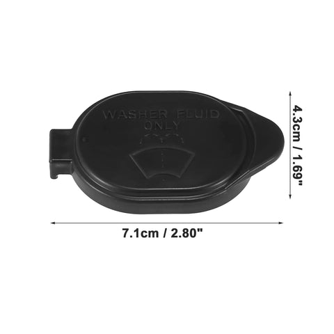 Windshield Washer Fluid Reservoir Cap Black Fits Toyota RAV4 1996 1997 Toyota Corolla 2011 2012 top view with dimensions